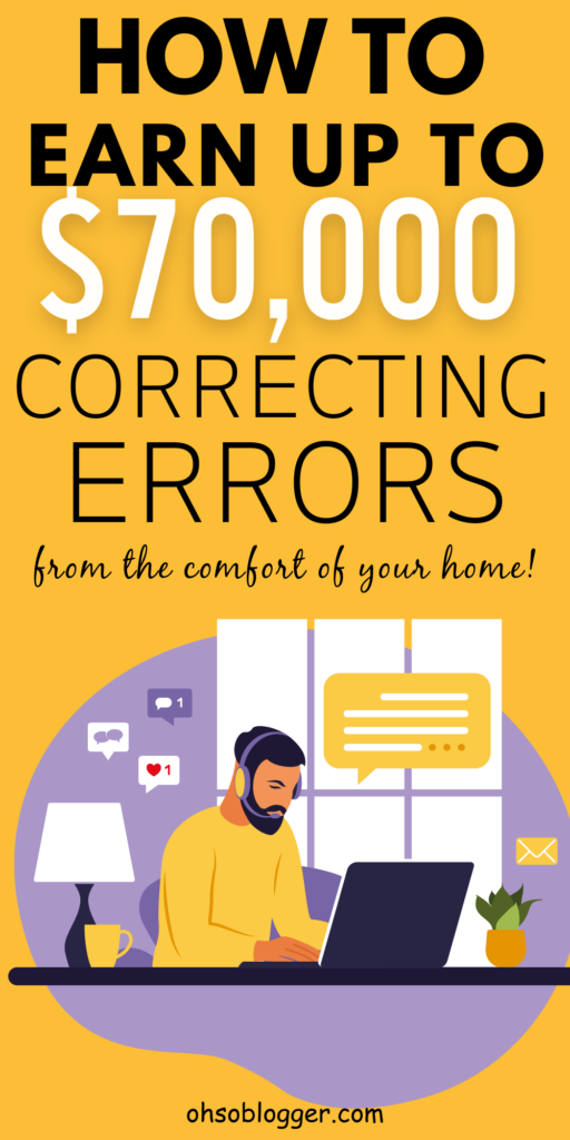 How To Make Money Correcting Errors